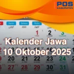Kalender Jawa dan Primbon Hari Ini 10 Oktober 2025