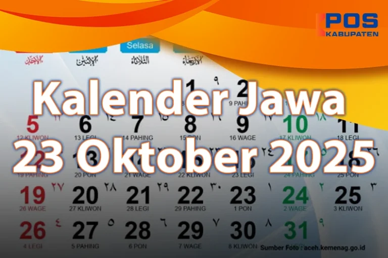 Primbon Jawa 23 Oktober 2025