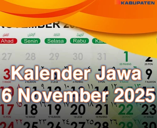 Primbon 6 November 2025 